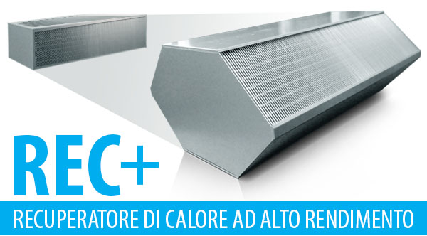 Recuperatore di calore ad alto rendimeto