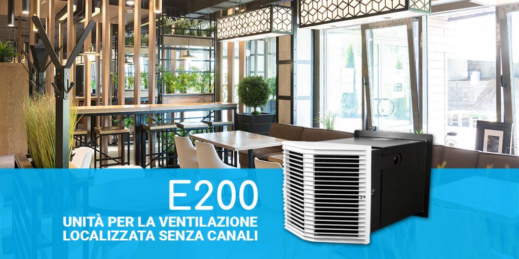 E200: unità per la ventilazione localizzata senza canali