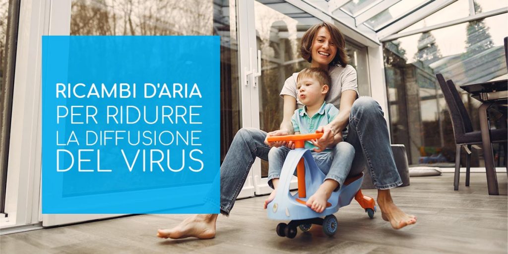 Ricambi d'aria per ridurre la diffusione del virus